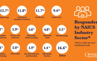 Quenzel Marketing Business Leaders Outlook Survey Results Graph for Respondents by Sector