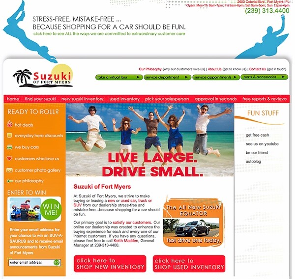 Automotive Dealer Digital Marketing - Campaign Creative | Suzuki of Fort Myers