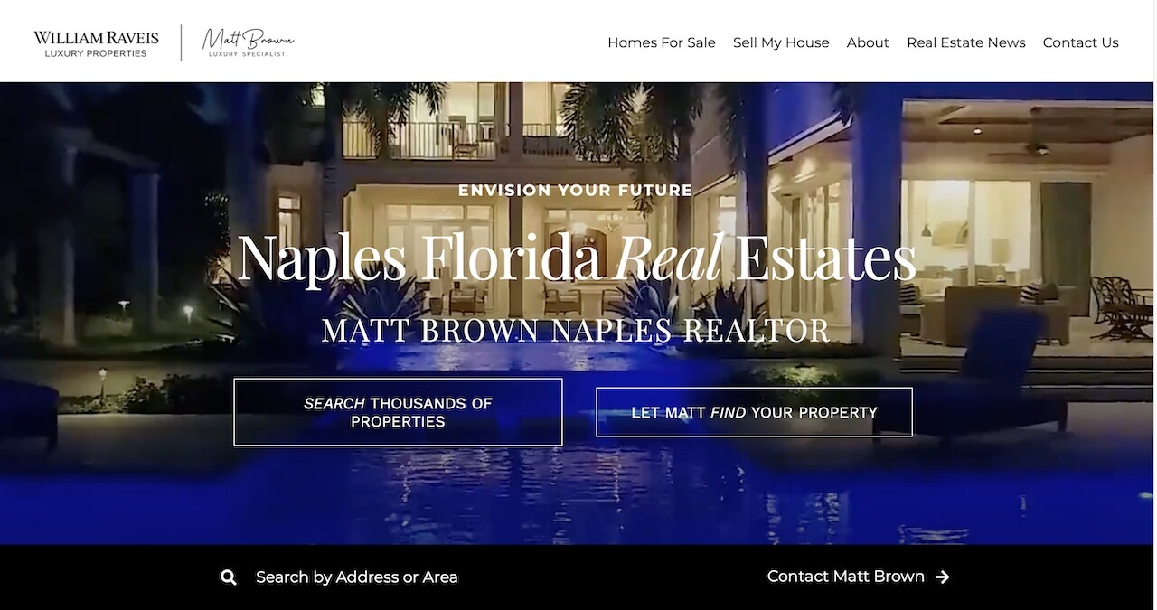 Naples Florida Real Estates Website Design