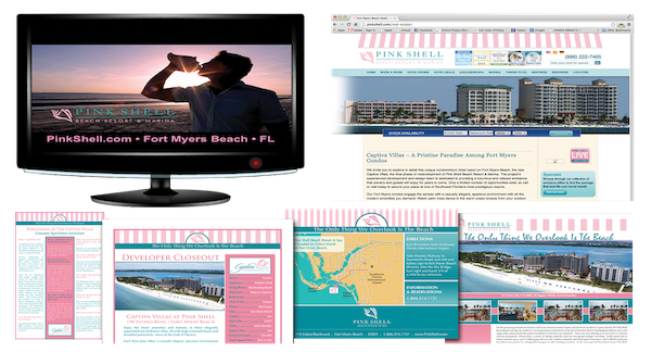 Pink Shell Vacation Real Estate Marketing - Agency Creative
