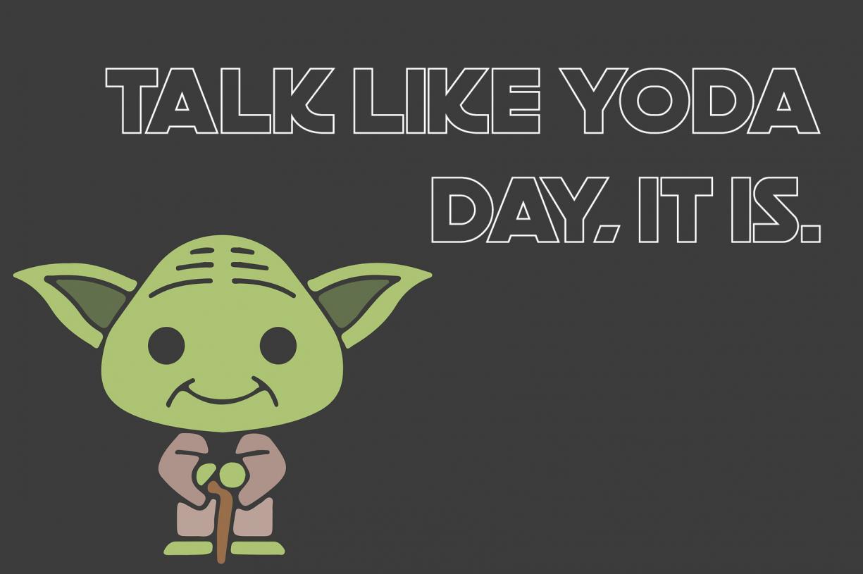 Picture Of a Cartoon Yoda for Talk Like Yoda Day - Talk like Yoda Day, it is.