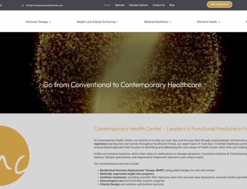 Contemporary Health Center: Healthcare Website Design