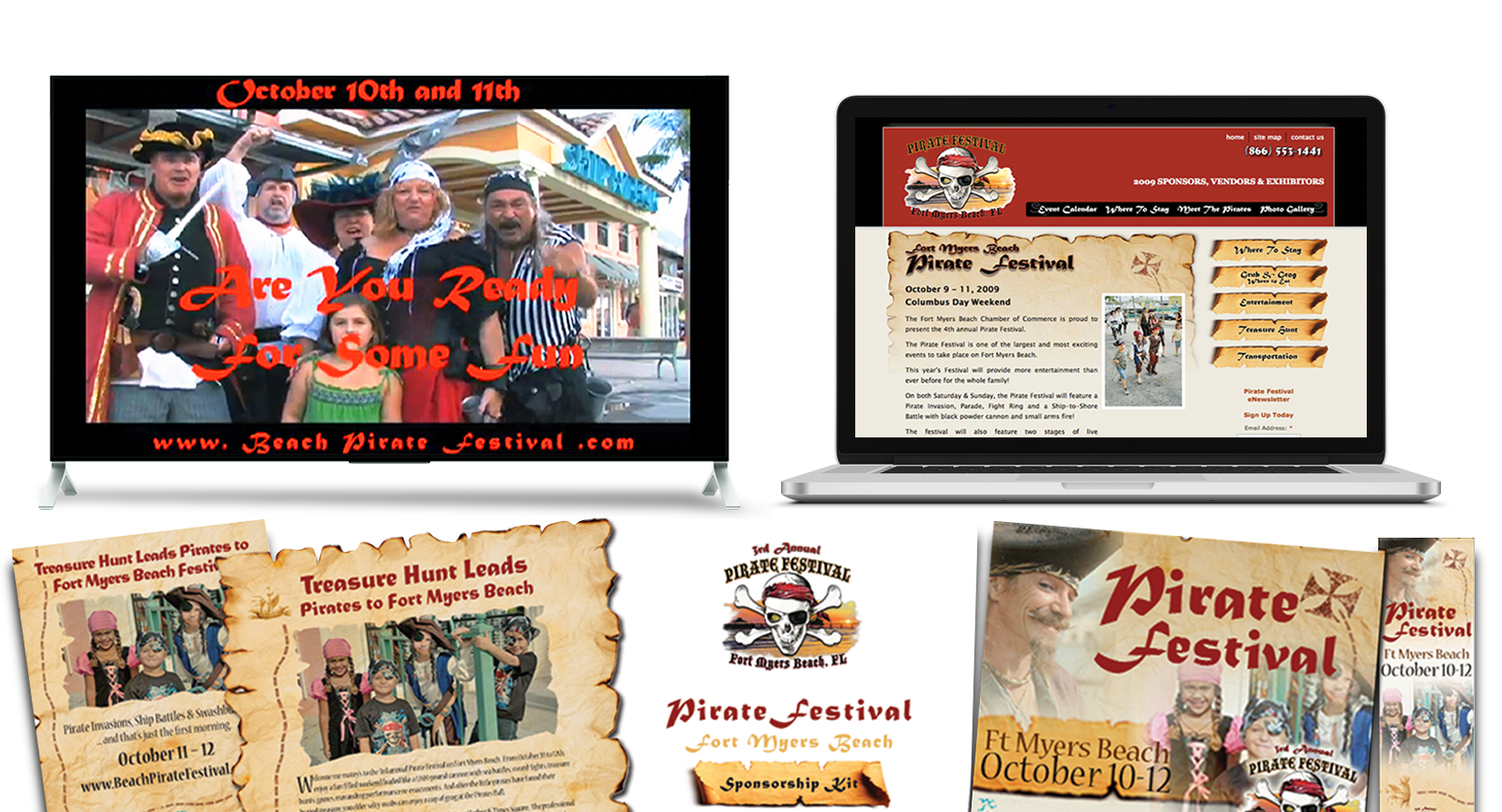 Destination Marketing Agency | Fort Myers Beach Pirate Festival Destination Marketing Agency Creative for Fort Myers Beach Pirate Festival