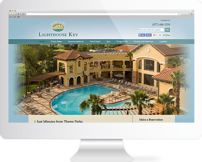 Hotel Website Design Agency Creative | Lighthouse Key Resort | Quenzel Marketing Agency | Fort Myers, Florida