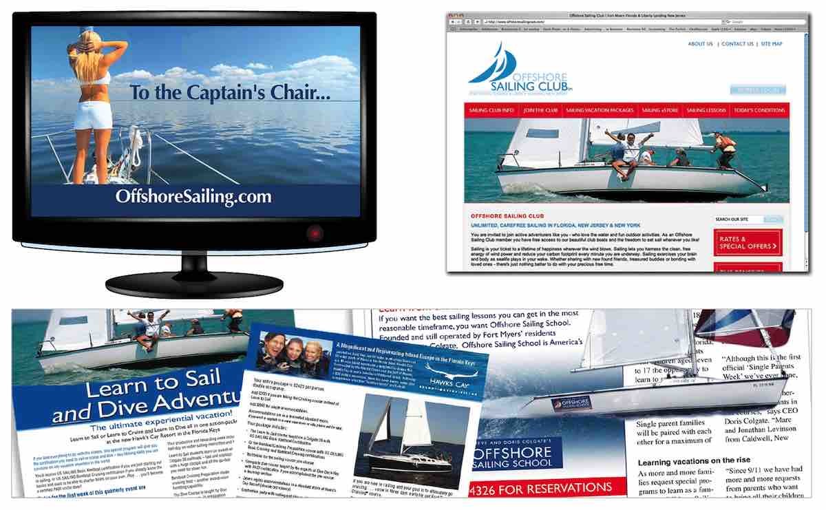 Marine Marketing Agency Creative for Colgate Marine Marketing Agency Creative for Colgate Offshore Sailing School
