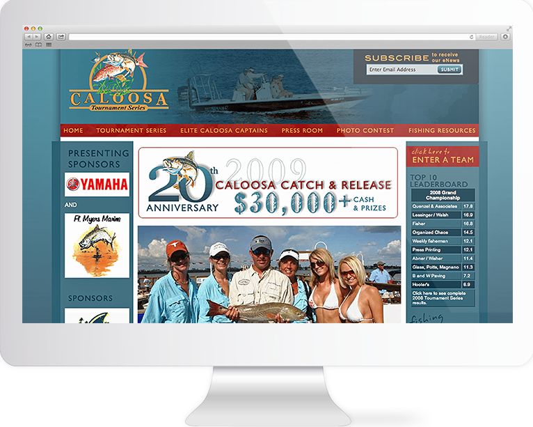 Caloosa Catch & Release | Fishing Tournament Web Creative