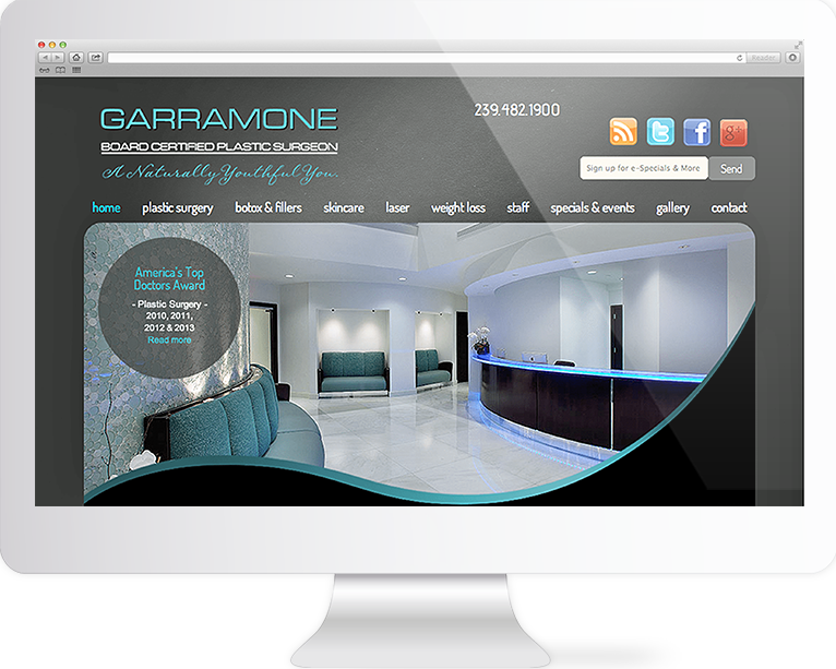 Healthcare Website Design Agency Creative | Garramone | Quenzel Marketing Agency | Fort Myers, Florida