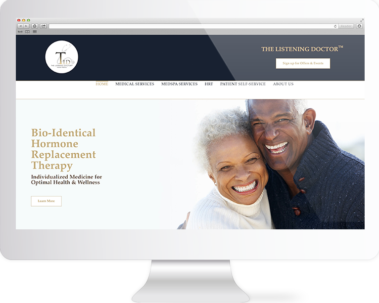 Healthcare Website Design Agency Creative | The Listening Doctor | Quenzel Marketing Agency | Fort Myers, Florida