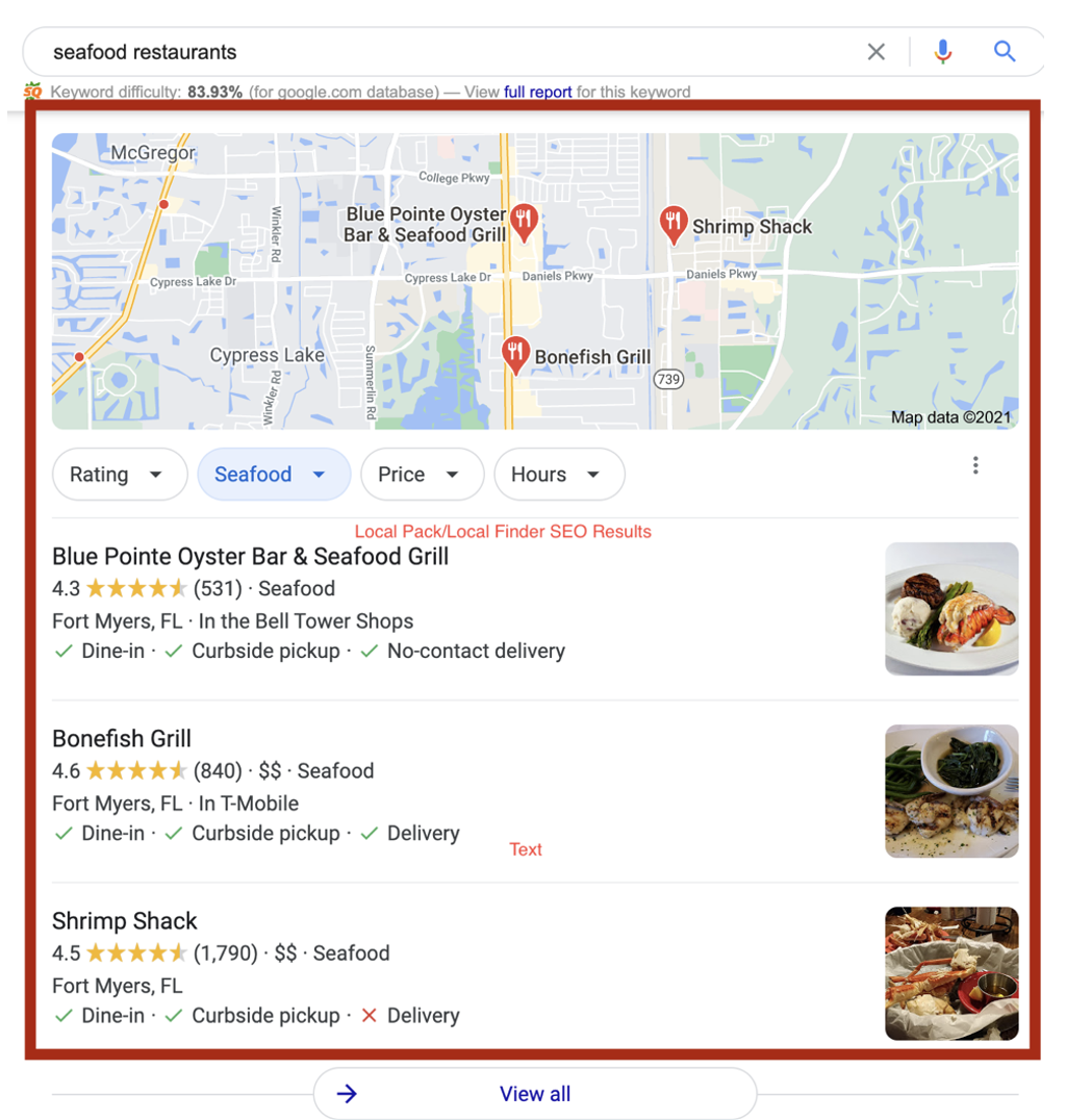 Important SEO Factors for Google Local Rankings | Local pack/local finder results | Quenzel Marketing Agency Blog