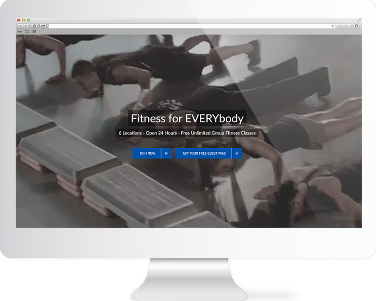 Retail Website Design Agency Creative | Around the Clock Fitness Center | Quenzel Marketing Agency | Fort Myers, Florida
